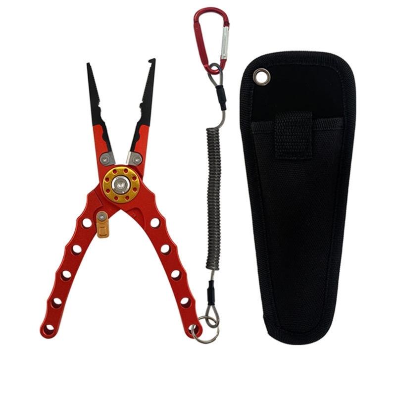 Рыболовные захваты Съемник рыболовных крючков Зажим для рыбы из алюминиевого сплава Захваты Контроллеры для рыбы Рыболовные инструменты-плоскогубцы