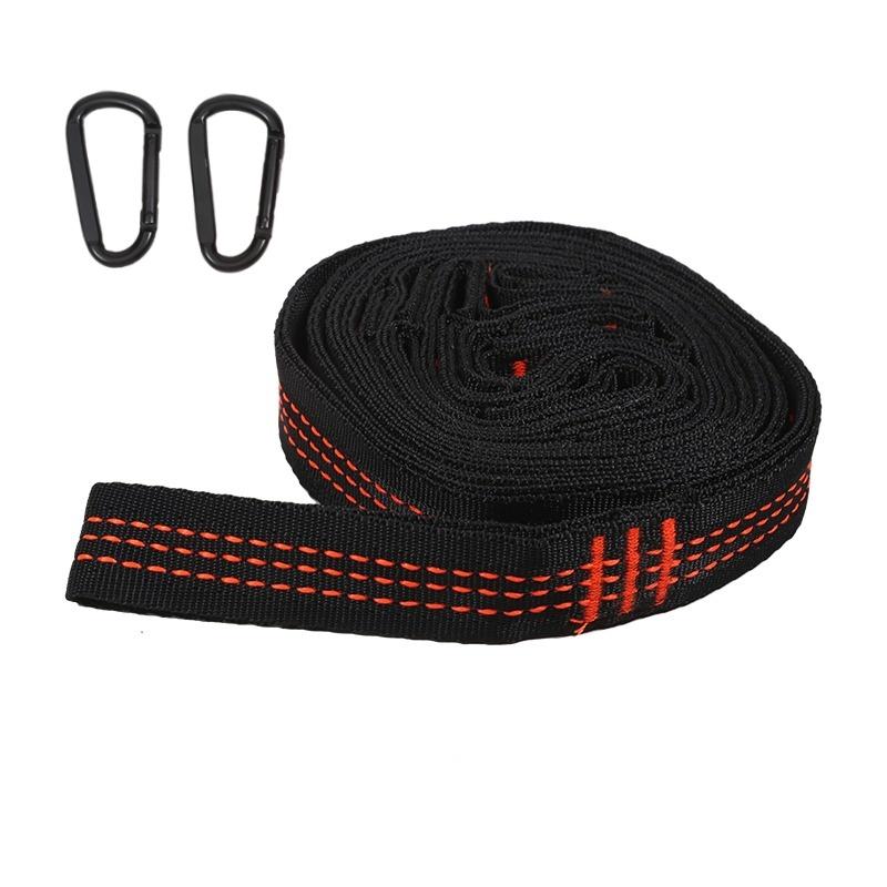 Heavy Duty Hammock Straps 600lbs Polyester Rope With 5 Rings For Secure Outdoor Camping And Hanging
