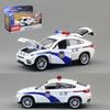 Police Alloy X6 Car Model Toy With Light Sound For Kids Decor Playroom