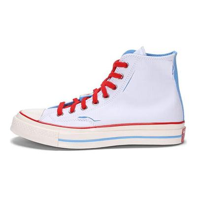 Chuck Taylor 70S Sezónne Pohodlné Plátené Topánky s Vysokým Zvrškom Unisex Tenisky Biela Modrá A04283C