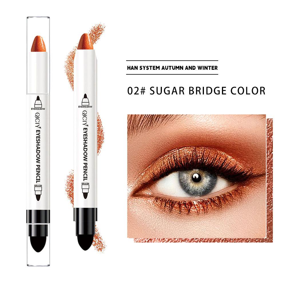 Multi-color Eyeshadow Stick Eyeshadow Pen Waterproof and Sweat-proof Pearlescent Eyeshadow Does Not Smudge.