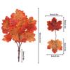 Autumn Leaf Plant Bouquet Artificial Maple Leaf Fake Fallen Leaves Rattan Simulated Maple Leaf Garland Thanksgiving Decoration