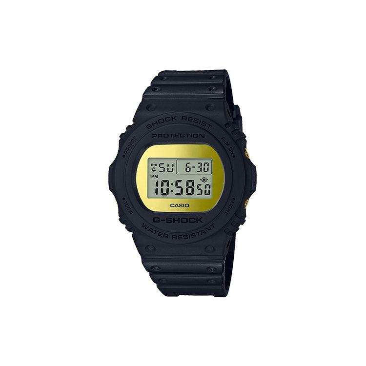 

Casio G-Shock 5700 Series Classic Retro Square LCD Display Sports Waterproof Quartz Watch Men Watches Gold DW-5700BBMB-1 Gold Dial and Black Band