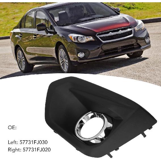 Focket Fog Light Bezel, Driver/Passenger Side Front Bumper Fog Light Cover, Left/Right Side Chrome Front Fog Light Trim Replacement for Impreza Sedan