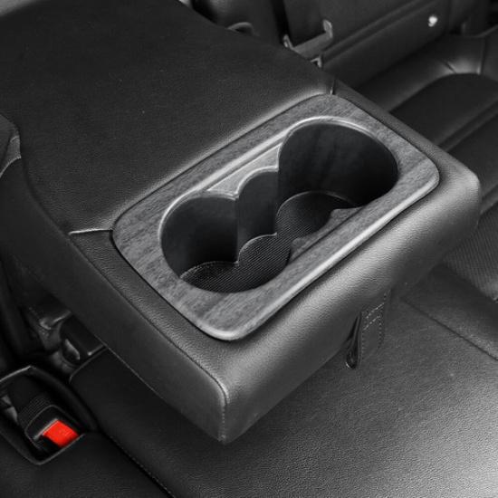 ABS Накладка на задний подстаканник для воды для автомобиля Kia Sorento -2025 Аксессуары Wood Grain Style