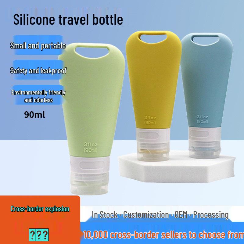2022 Silicone Travel Bottle Set with Hanging Holes