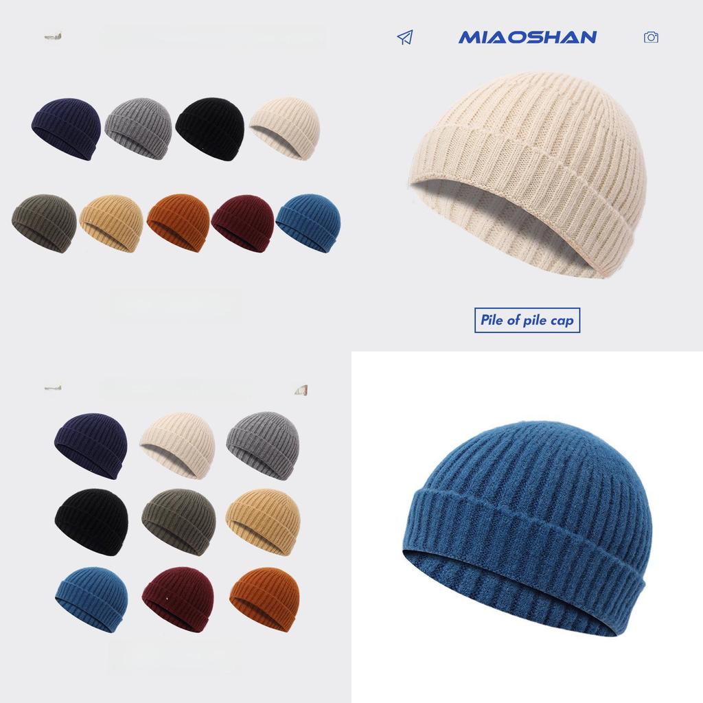 Warm Cotton Knit Beanie For Men And Women Trendy Solid Colors For Winter