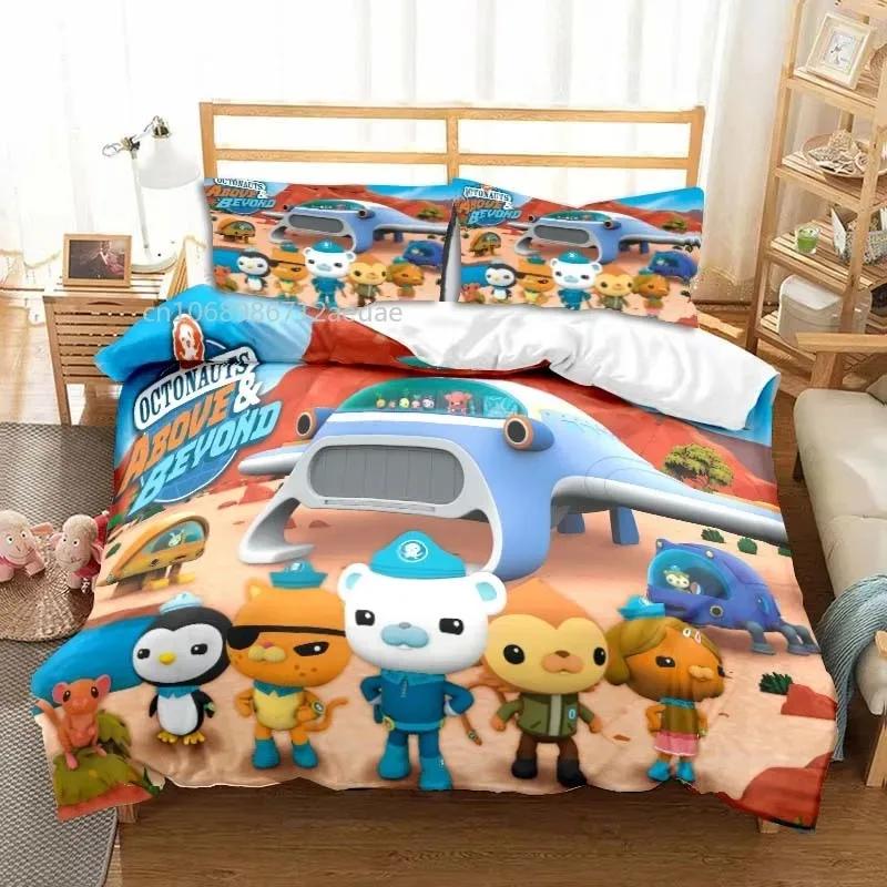 

The Octonauts Cartoon All Season Twin Bedding Set 3 Piece Comforter Set Bed Duvet Cover Double King Comforter Cover 70x133cm 2pcs