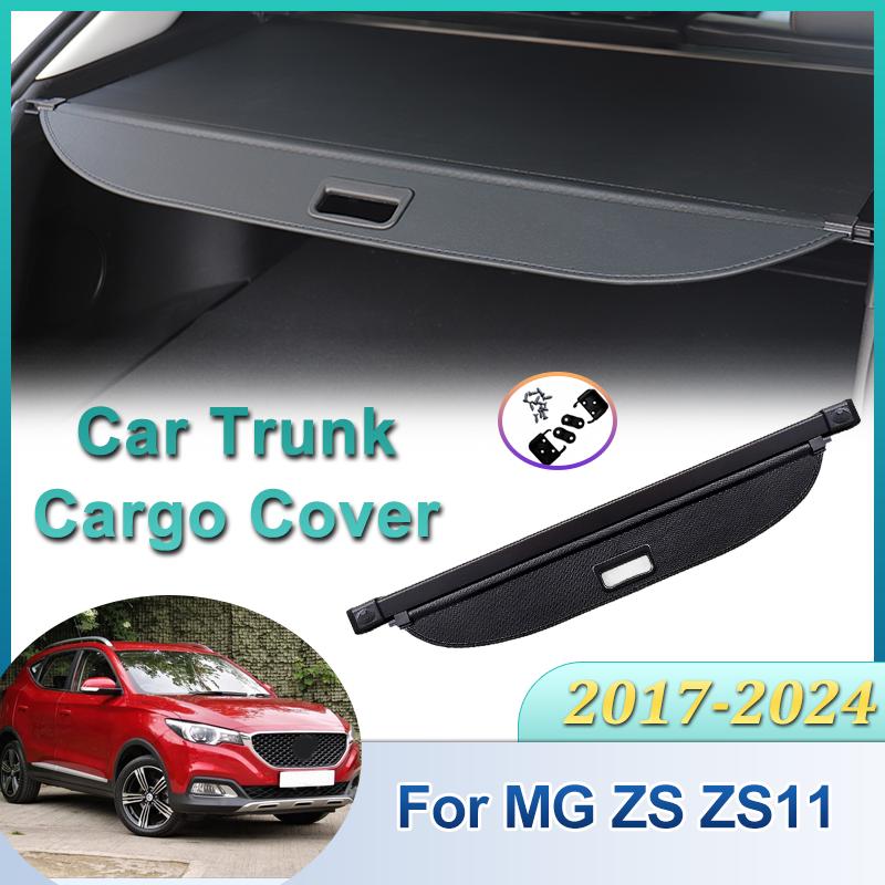 For MG ZS ZS11 2017 2018 2019 2020-2024 Car Trunk Cargo Cover Luggage Tray Curtain Storage Shield Partition Mat Car Accessories