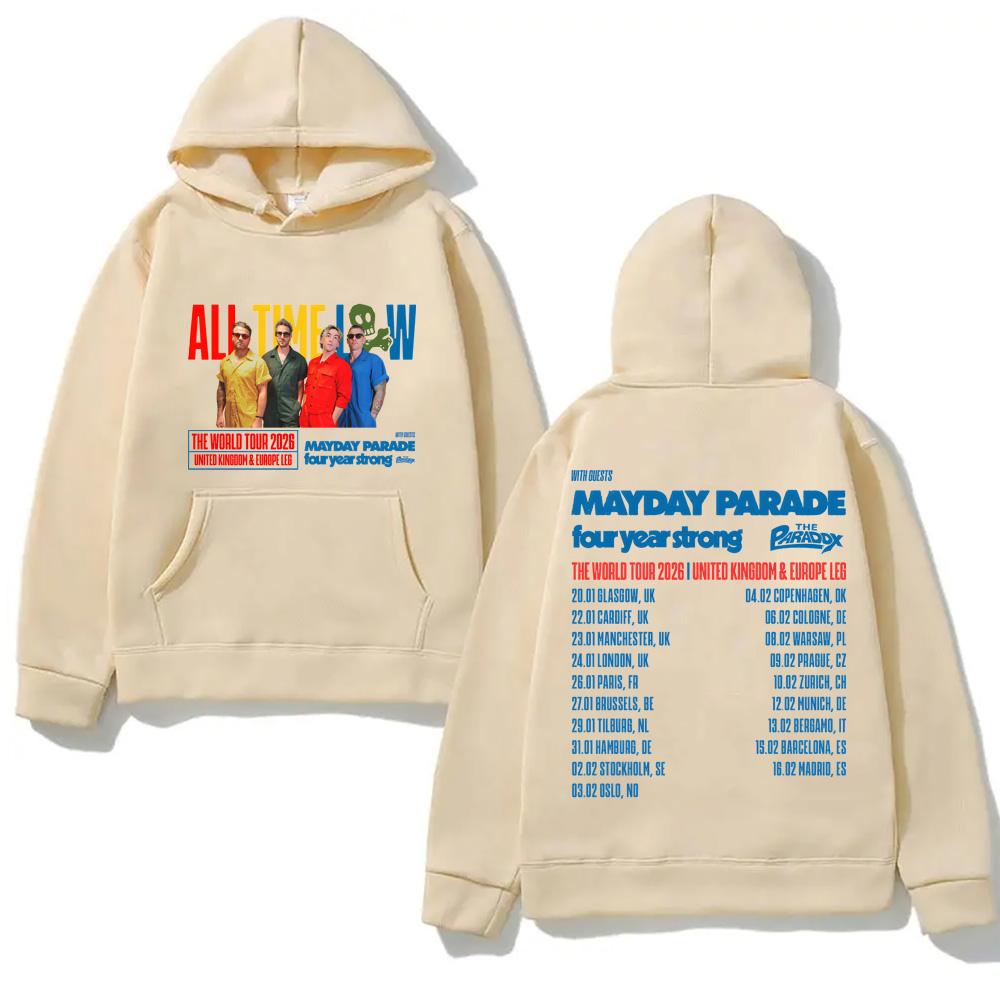 

Худи All Time Low 2026 TOUR Мода Женские/мужские Толстовки Эстетичное Худи Классика Все говорят! Мягкие худи L хаки