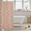 1pc Kids Colorful Checkerboard Shower Curtain for Bathroom Decor 72" L x 72" W Plaid Geometric Bath Curtain for Boys Girls