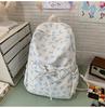 Schoolbag bow schoolbag junior high school girls ins style high value 1011 new college students Japanese travel backpack