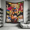 Son Goku Wall Tapestry Aesthetic Wall Hanging Printed Fabric Blanket Decorative Tapestries For Bedroom Living Room Home Decor