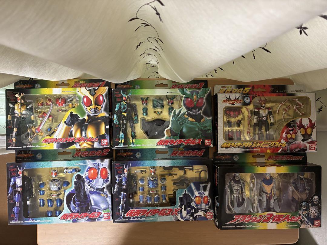 

[USED] Kamen Rider Agito Super Alloy Attachment Transformation Series Figures, Gills and Other 9-Piece Set