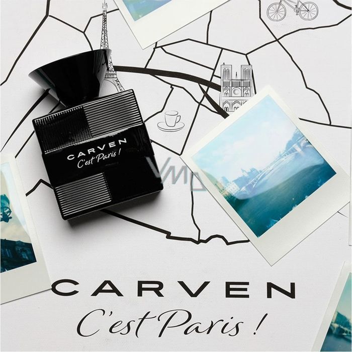 Eau de Toilette - CARVEN - Carven C'est Paris ! - 30 ML - Parfum pour Homme - Feuille de Violette et Noisette