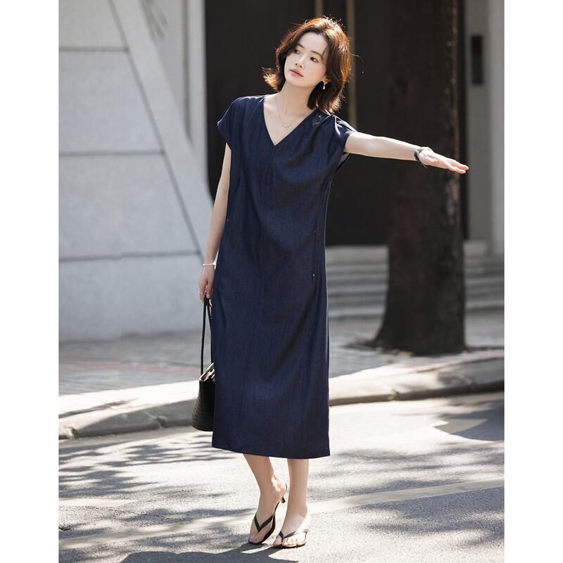 Elegant V-Neck A-Line Sleeveless Summer Dress