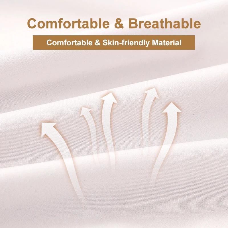 Solider wasserdichter Matratzenschoner mit elastischem Band, schleifend, atmungsaktiv, Anti-Milben-Matratzenbezug, Queen-King-Size-Bett