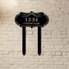Metal Sign Custom Number Plate Personalized Garden Decor Housewarming Gift Outdoor Patio Marker
