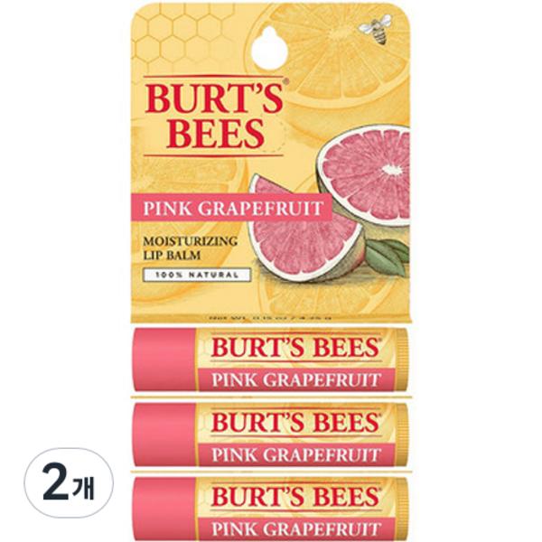 

Burtz Bee Moistur Lip Balm Trio, Pink Grape Furz, 4,25 г, 6 популярных корейских косметических средств
