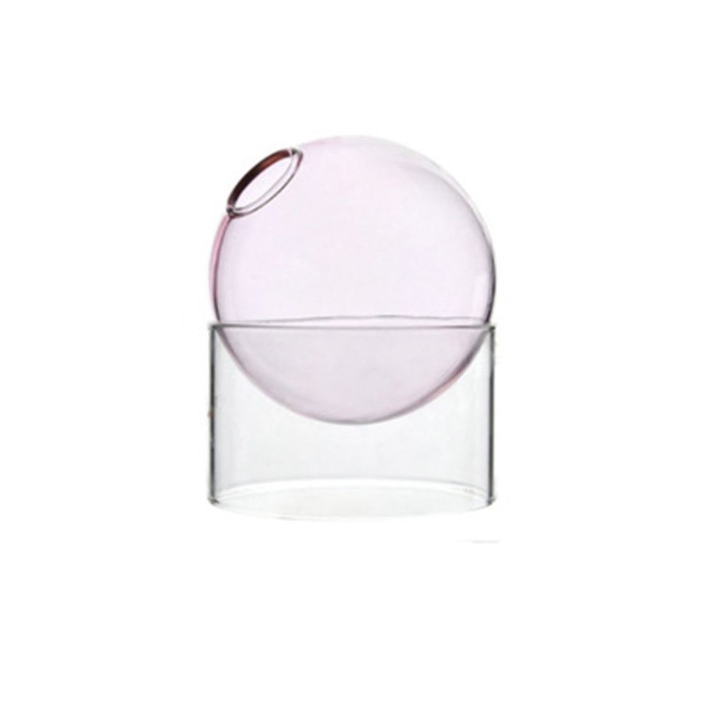 

Flower Decoration Hydroponic Plant Glass Bottle Home Decoration Flower Vase Table Decor Glass Vase S розовый