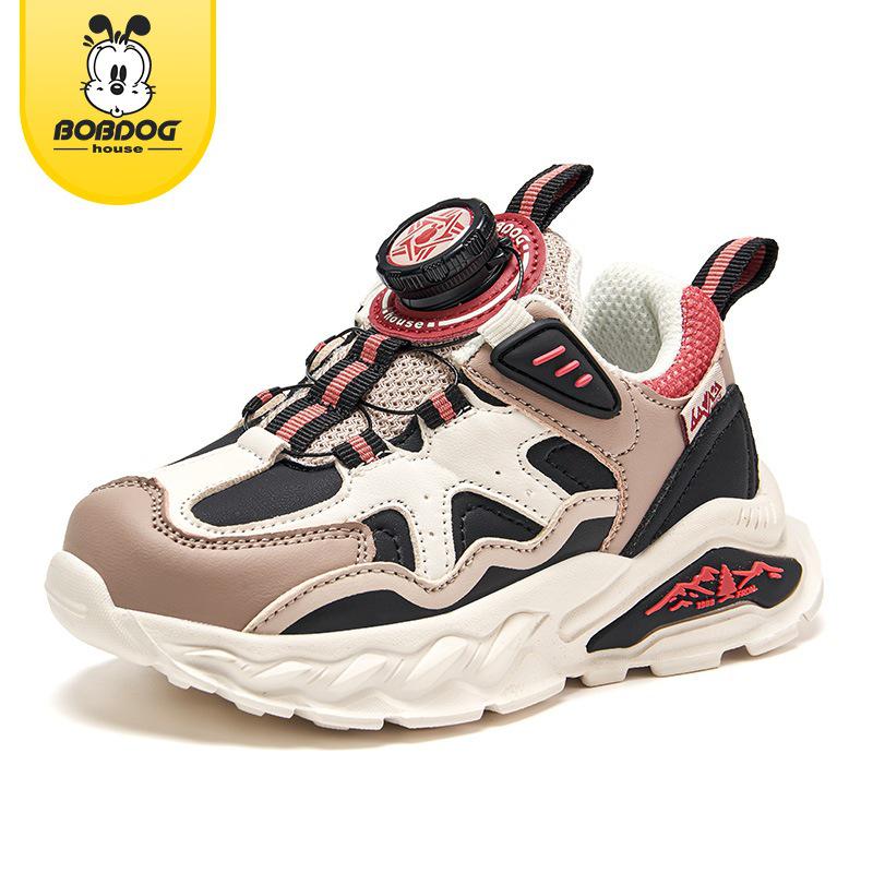 Babudou 2024 Autumn Kids' Breathable Casual Shoes: Girls' Dad Shoes for Infants, Medium, and Large Children.