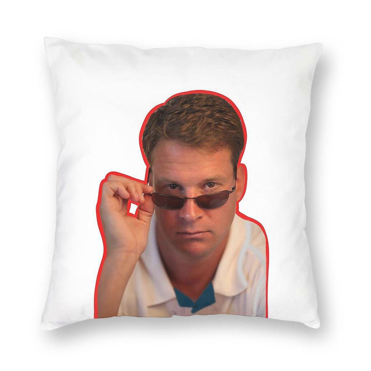 Lane Kiffin Coach Square Pillowcase Polyester Linen Velvet Printed Zip Decorative Throw Pillow Case Bed Cushion Cover Peach skin 18*18(CM)-1Pcs