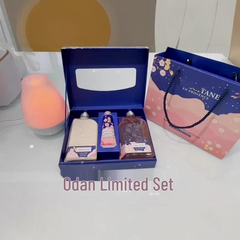 Oushujia Shower Gel, Body Lotion & Hand Cream Set - Holiday Gift Box.