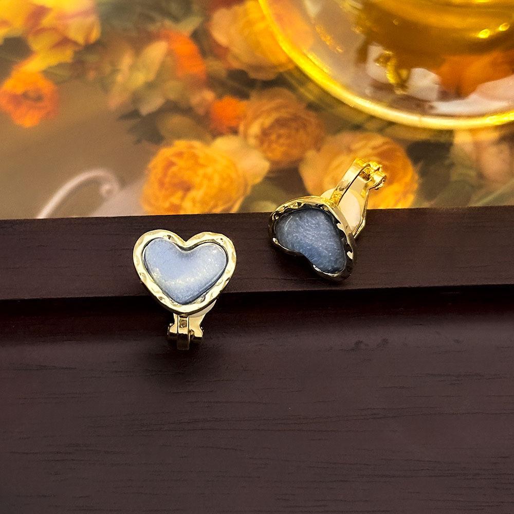 High-End Französische Dreieck Ohrclips ohne Piercing - Damen Einfache, Elegante, Luxuriöse Ohrringe