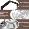 1/1.5L Camping Kettle with Anti Scald Handle Stainless Steel Portable Outdoor Camp Tea Coffee Pot for Travel Outdoor Activity