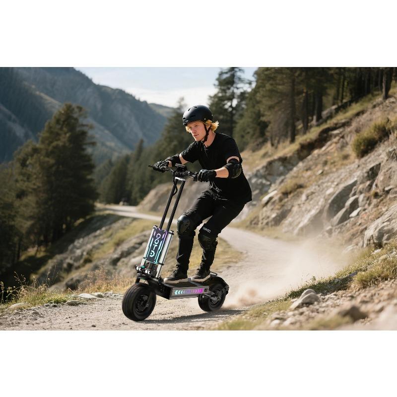 T90 E Scooters 4200W Motor 60 V31.2AH Battery Hydraulic Braking Shock Absorption Fold Electric Scooters 13-Inch Off-Road Tires