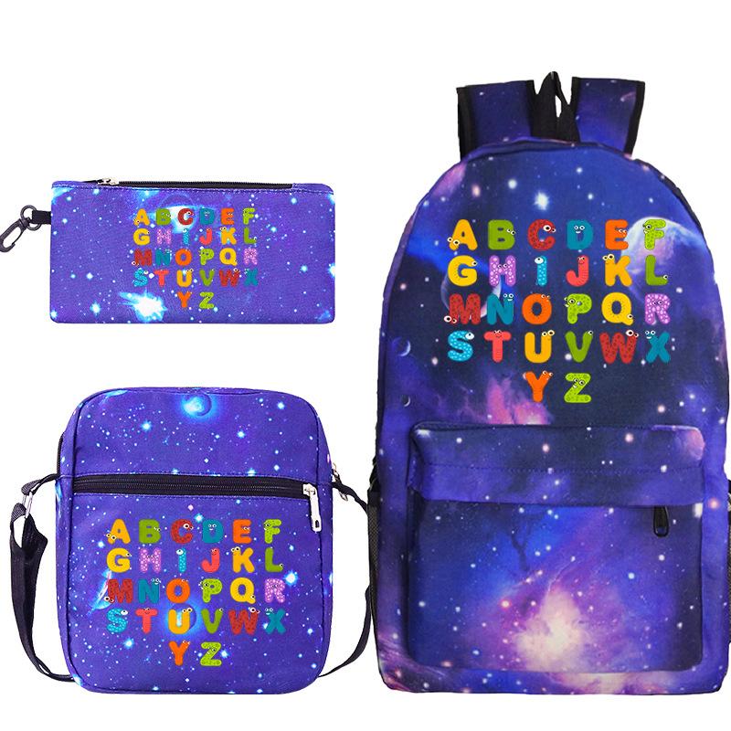 Game Alphabet Lore Alphabet Legend School Bag Backpack Shoulder Bag Pencil Case