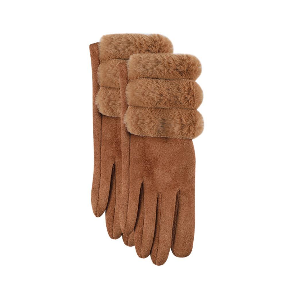 Windproof  Gloves Keep Warm Winter Driving Gloves Elegant Suede Women  Gloves  Riding