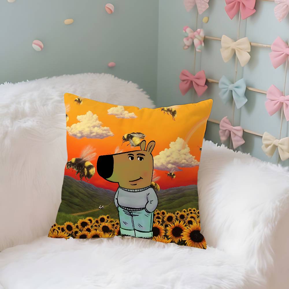 Funny C-Chill Guy Pillow Case Pillows For Cover Home Decor Items Living Room Decoration Cushion Covers