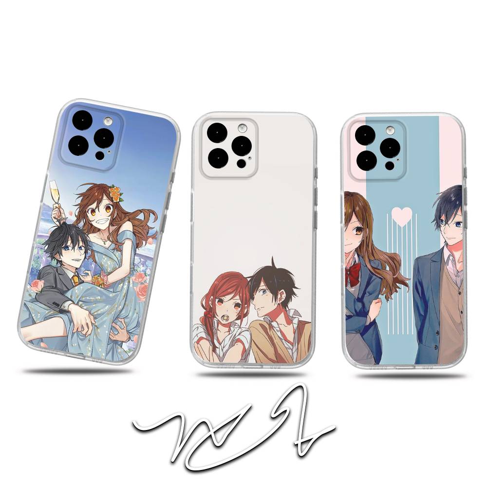 H-Horimiya Anime Phone Case For iPhone 17,16,15,14,13,12,11 Pro,Max,Plus,X,XS,XR,SE4,E Mini Transparent Soft Cover