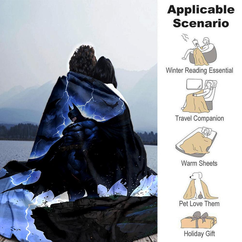 1pc Batman, Storm Flannel Blanket Soft Warm Throw for Home, Office, Travel, All-Season Cozy Bedding Gift L1381