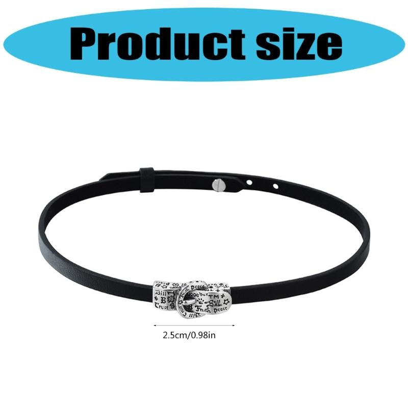 Gothic Collar Necklace Punk Rock Pu Leather Choker Collar Necklace for Women,Teens Girls,Individuality Neck Jewelry