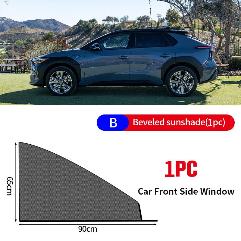 4-Piece Car Side Window Shade UV & Insect Resistant Universal Mosquito Net Breathable Mesh for Privacy Shades Screen Visor Cover