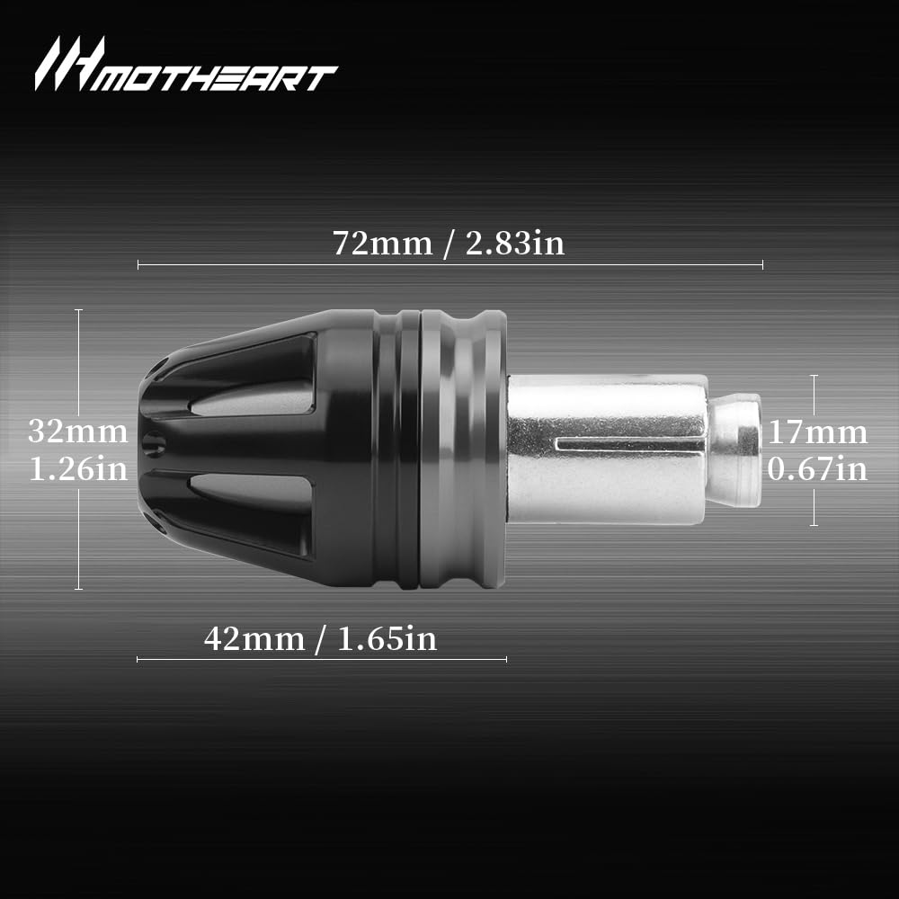 MotHeart Motociklo Vairo Galinis Kamštukas Z650RS 2022-2024 7/8"(22 mm) Vairo rato skersmuo 17 mm