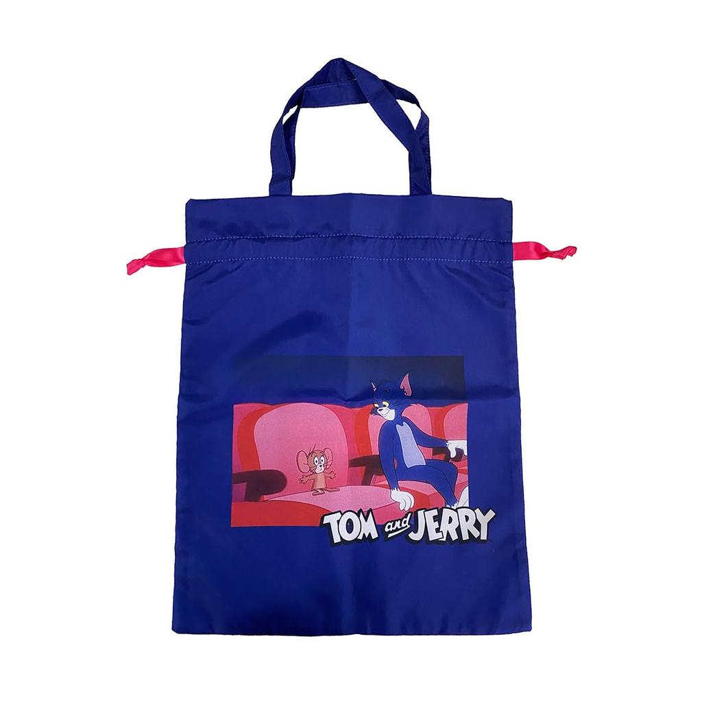 Marushin Drawstring Tom Jerry Movie Theater Travel Storage Made with Recycled Product 4105041500 Bag, & Design, Bag, Polyester, Number