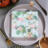Cocktail Napkins Disposable 2-Ply Paper Party Napkin Pack, 33 X 33 Centimeters, Pink Flamingo Christmas, 20-Count