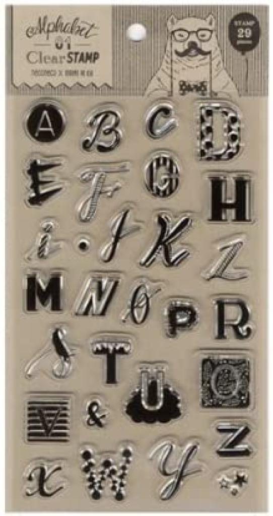 KODOMO NO KAO Face Stamp Neko Clear Stamp Alphabet Children's "Neko 1740-001"