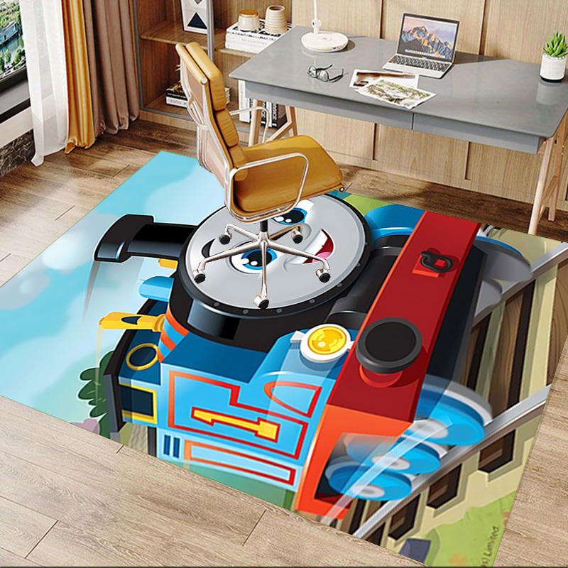 1pc Thomas Friends Engines Adventure Carpet for Playroom Bedroom Living Room Sofa Home Decor,kids Game Area Rug Non-slip Floor Mat Y73039
