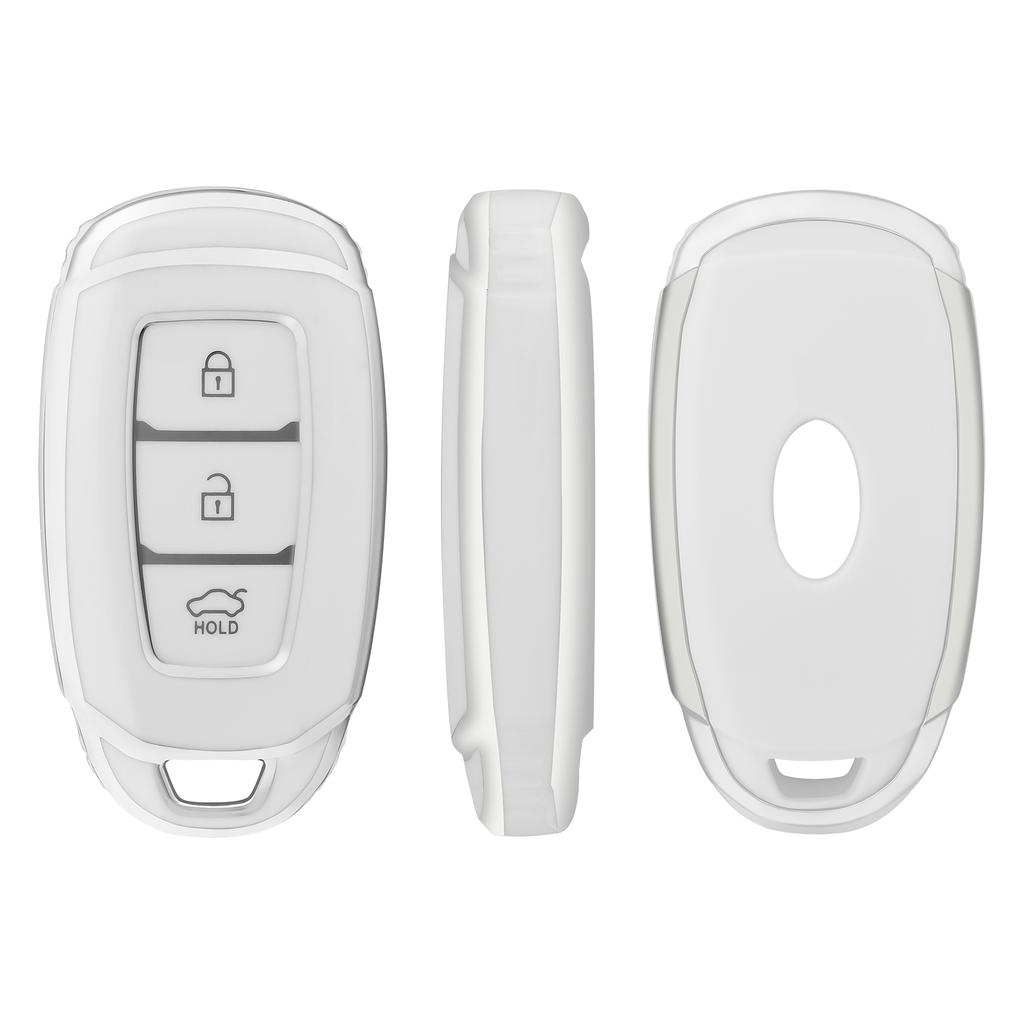 TPU Car Key Case Key Fob Cover Keychain For Hyundai I30 Ix35 KONA Encino Solaris Azera Grandeur Ig Accent Santa Fe Palisade