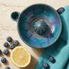 Fruit Cleaner Berry Bowl with Drainage Holes Fruit Rinse Bowl Rustic Style Fruit Wash Basket for Kitchen Countertop