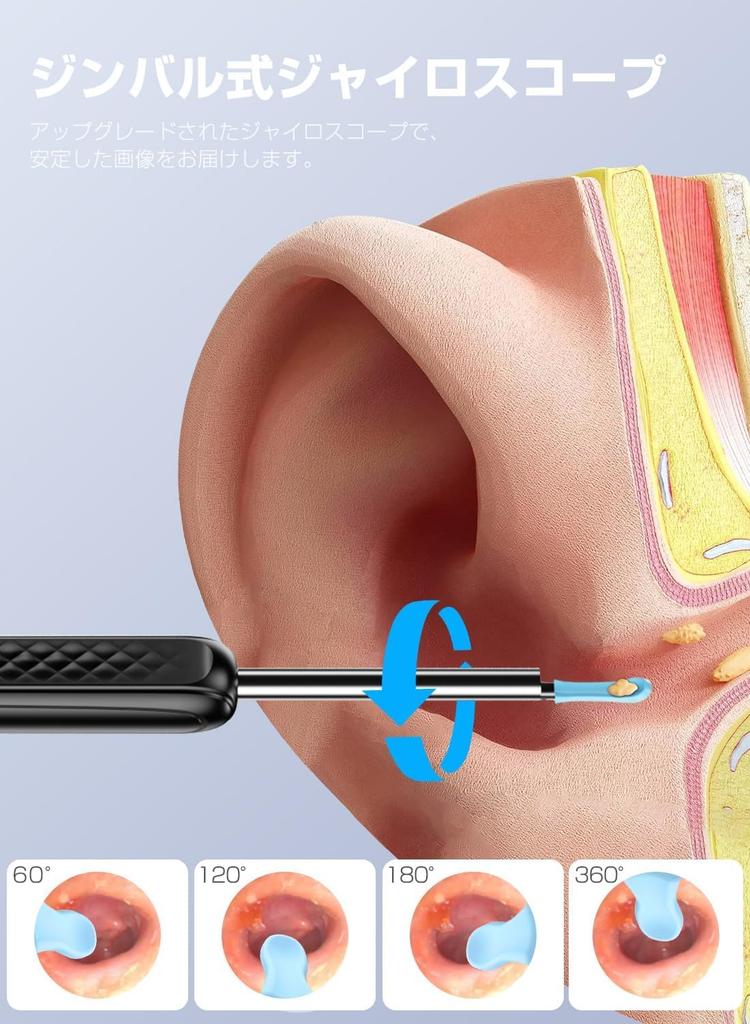 New Removal Camera with 15MP Resolution WiFi Smartphone Streaming LED Light IP67 Suitable for Earwax Cleaning Camera 2026 ModelEarwax Connection,