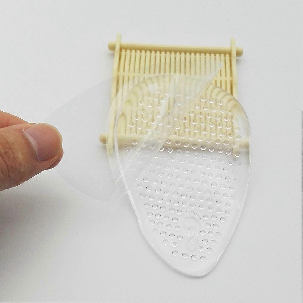 Gel Insole for High Heel Half Insoles for Cushion 4Pairs Transparent Silicone Inserts