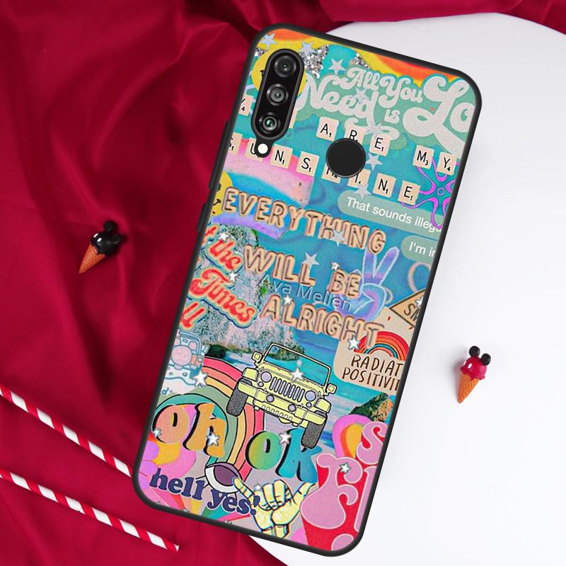 Summer Aesthetic Collage For Huawei Nova 5T 9 10 SE 7i 8i 11i 12i Y73 Y90 Y70 Y72 Y61 Y91 Y60 P20 P40 P30 Lite Case