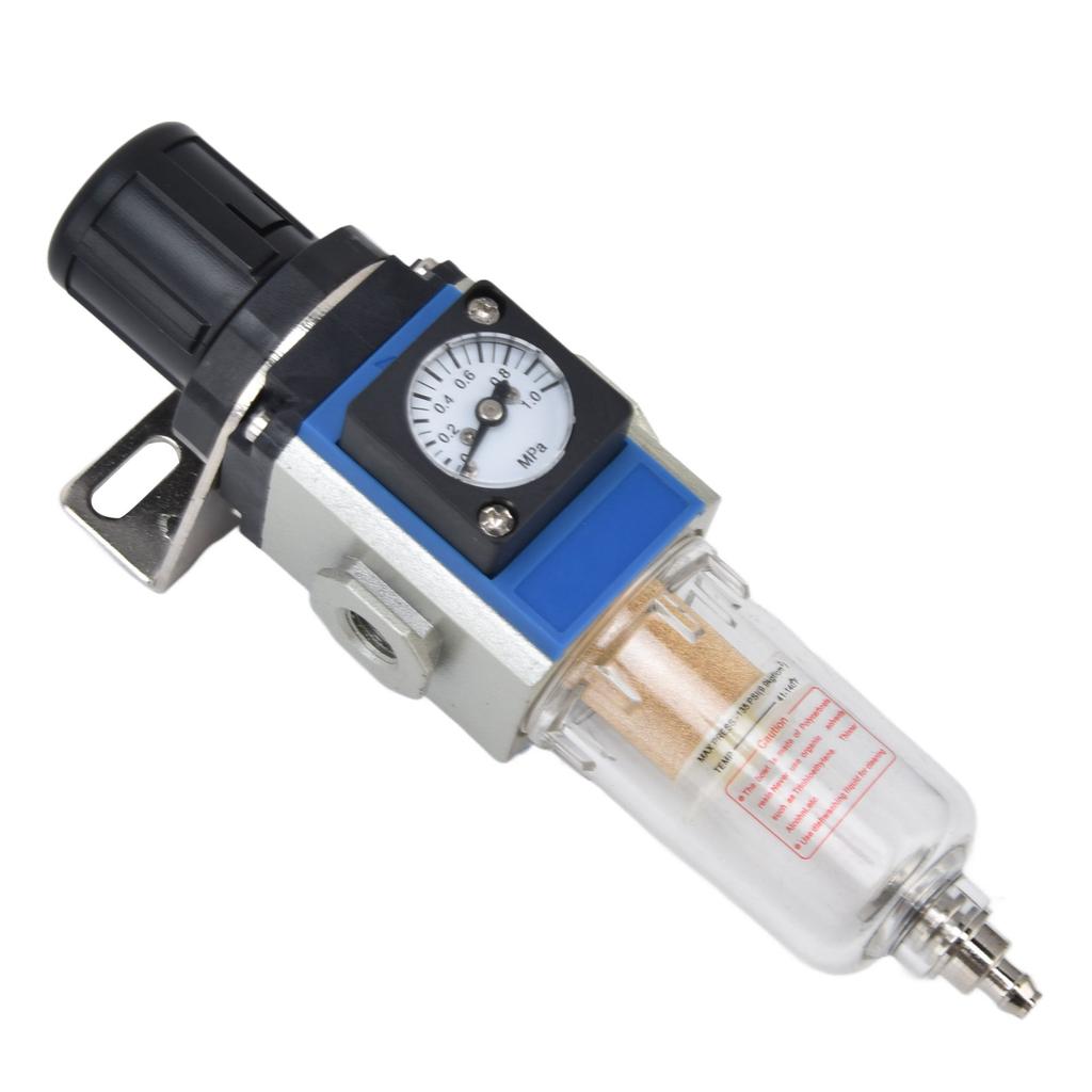 Air Compressor Filter High Accuracy Self Locking Pressure Regulator with Gauge 10CC Cup Capacity