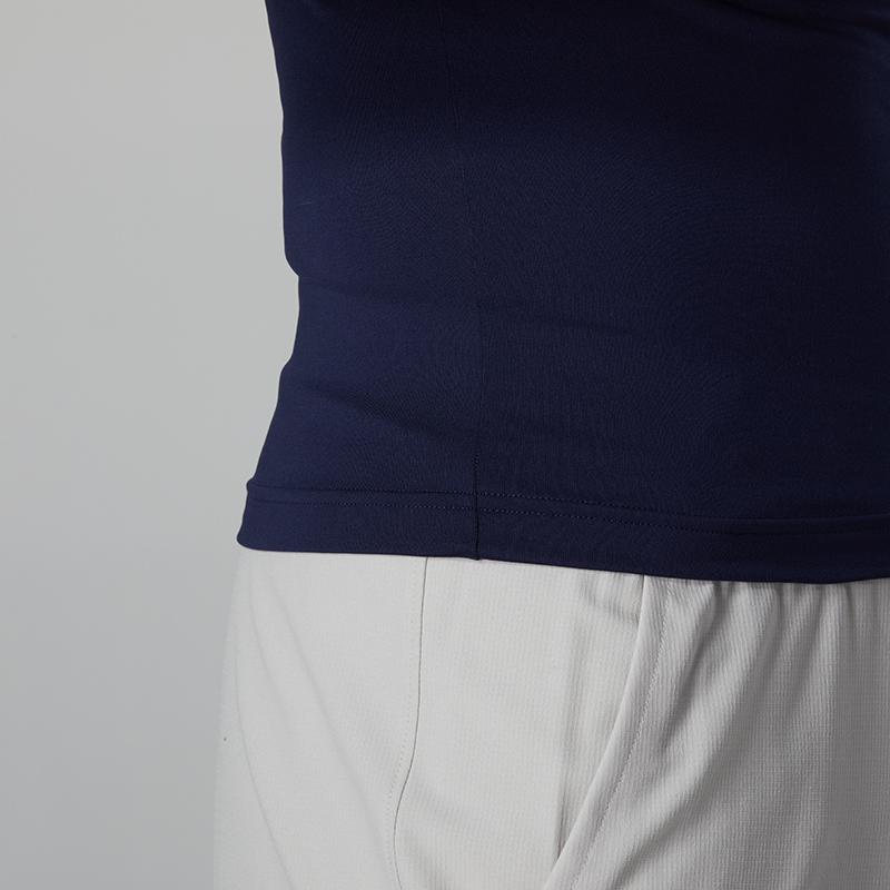Under Armour Round Neck Training Sports Long Sleeve Compression Shirt Men Tops Navy-Blue 1369728-410