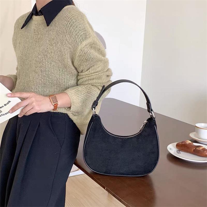 Girls Designer Women Cool Yogodlns Underarm Bag Soft Pu Leather Hobo Bag Small Shoulder Bags Retro Female Fashion Purse Handbags